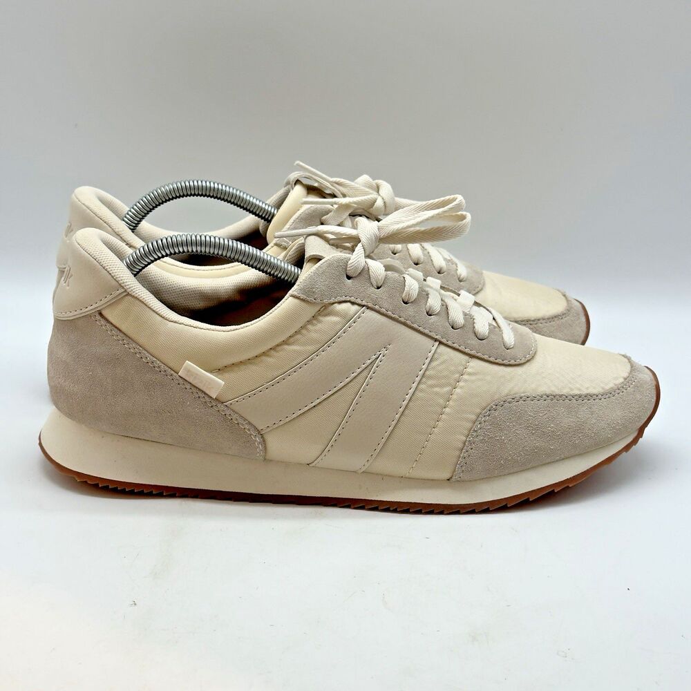Kizik Milan Handsfree Athletic Sneakers Men 11 Women 12.5 Bone Comfort Shoes